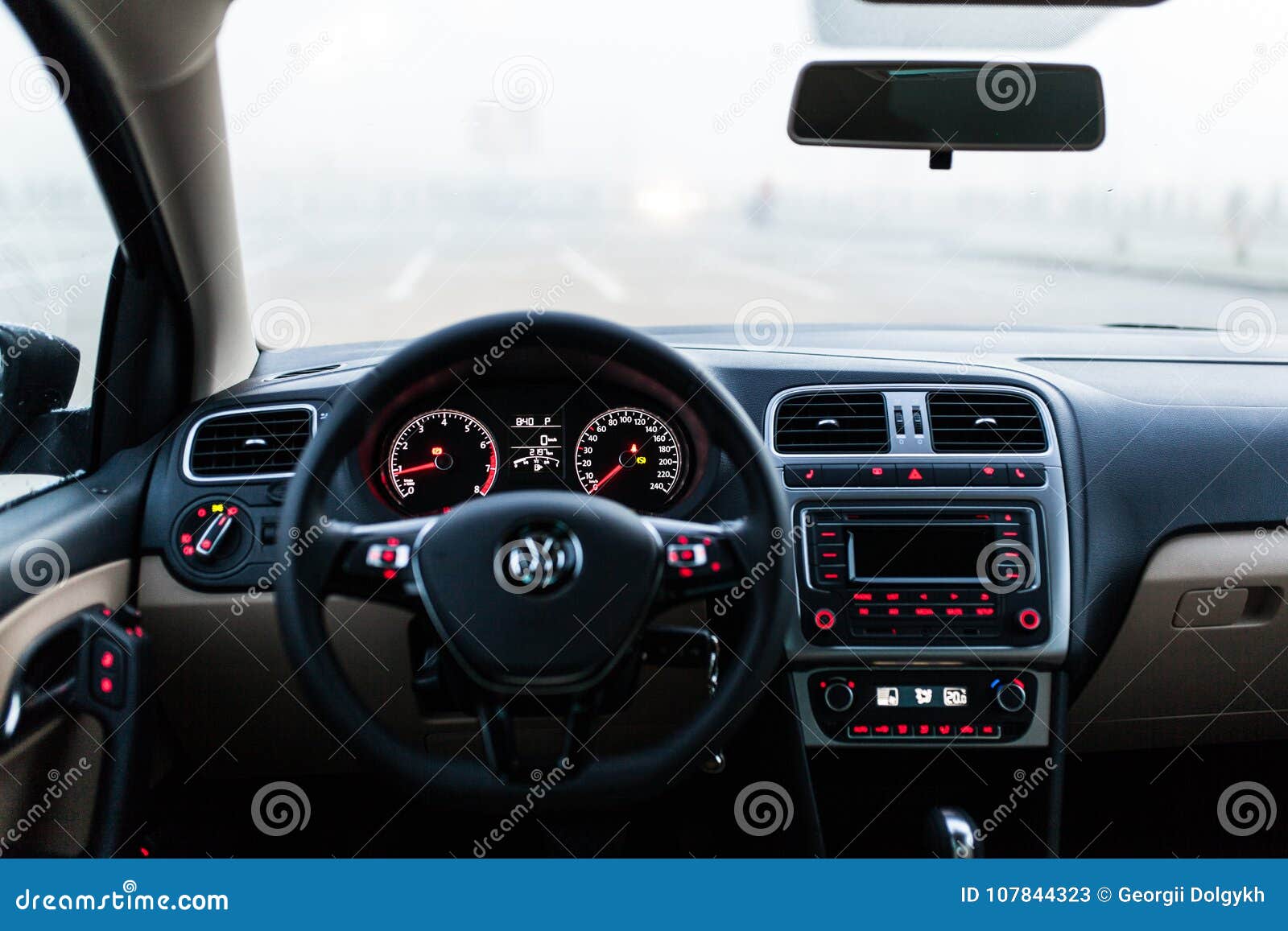 Car Interior Front Dashboard Editorial Stock Photo Image