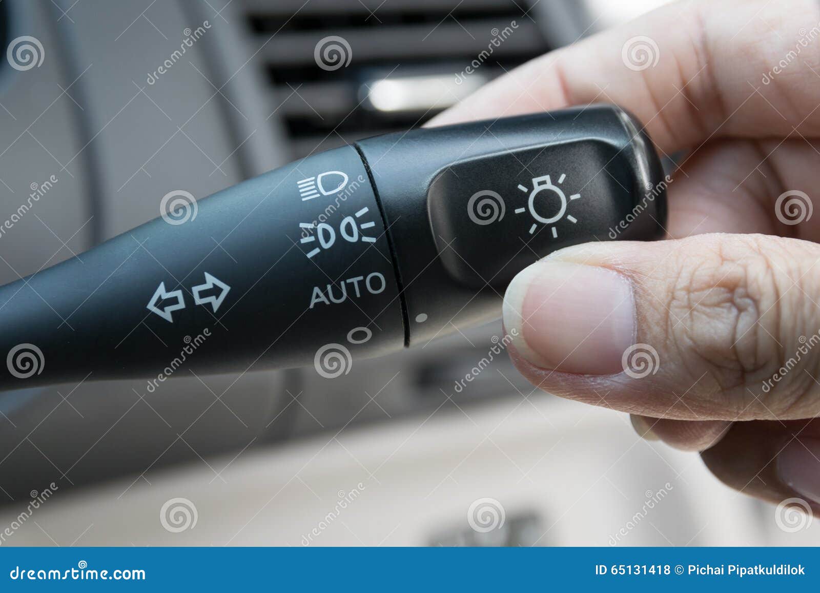 Car Interior with Light Switch Stock Photo Image of interior, wheel 65131418