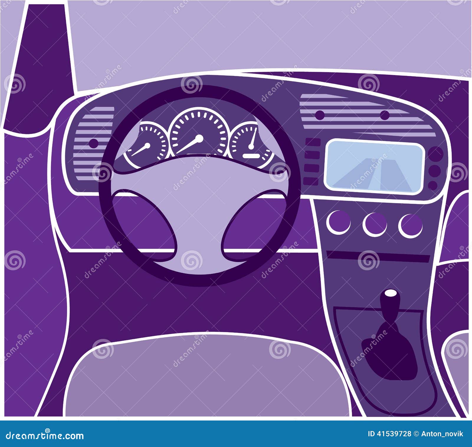 Car Interior Vector stock vector. Illustration of front 41539728