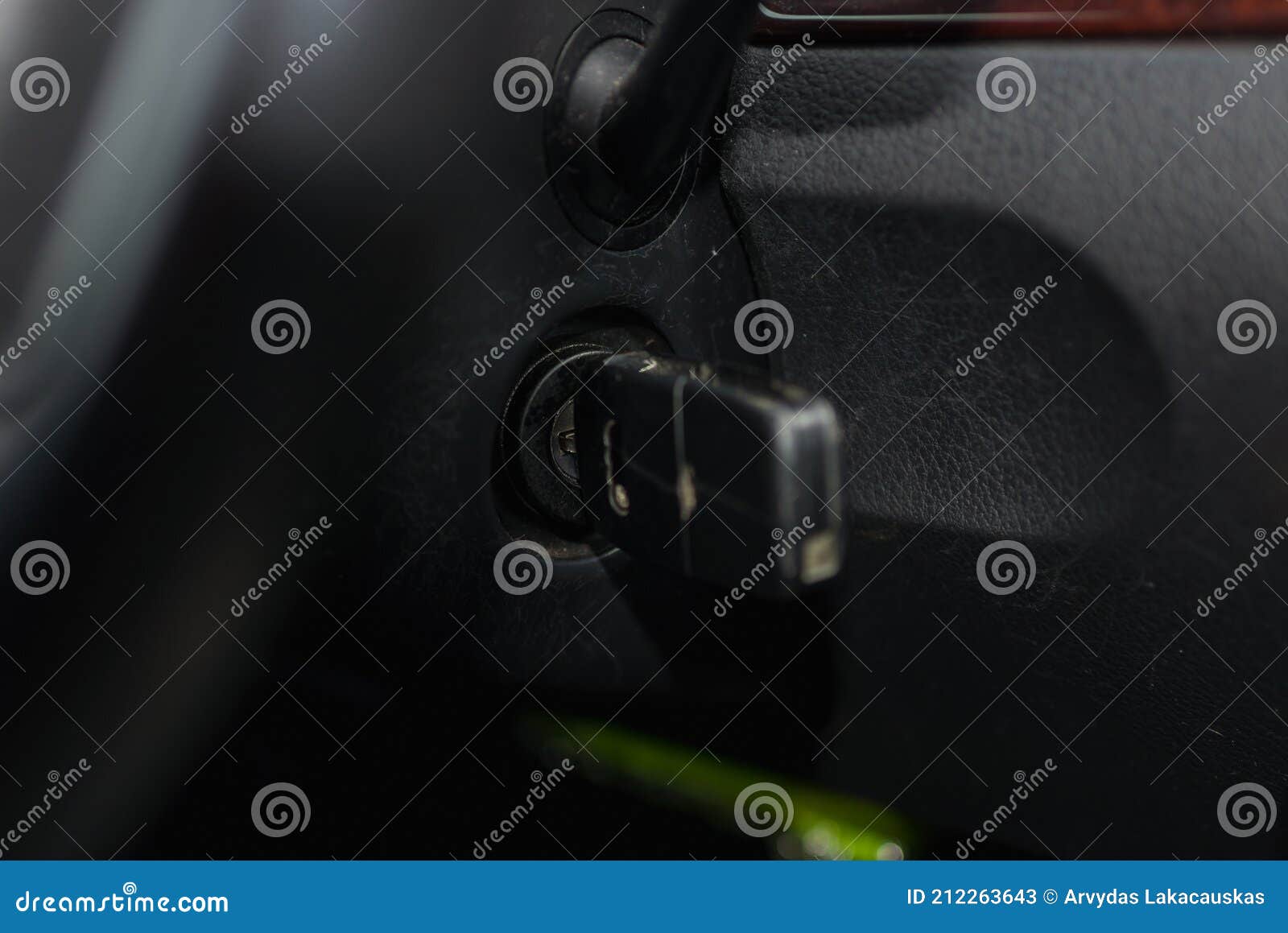 Car Key in an Auto Ignition Waiting for a Driver Stock Image Image of
