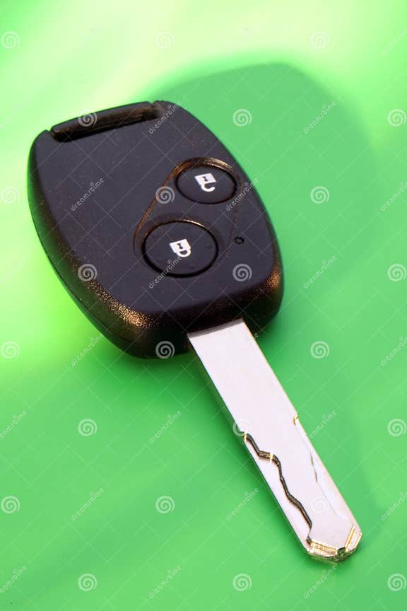 Car Key on Green stock photo. Image of button, safety 4691736