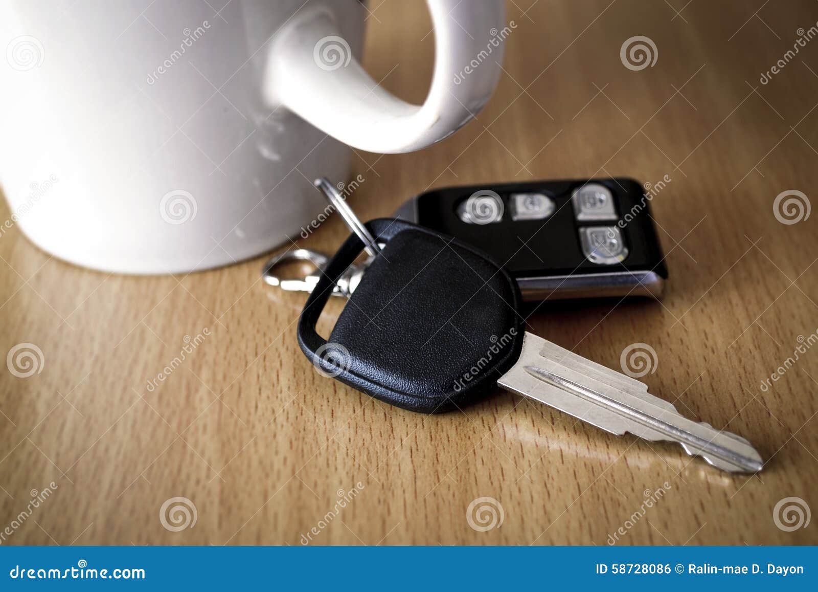 Car Key on a Table stock photo. Image of people, auto 58728086