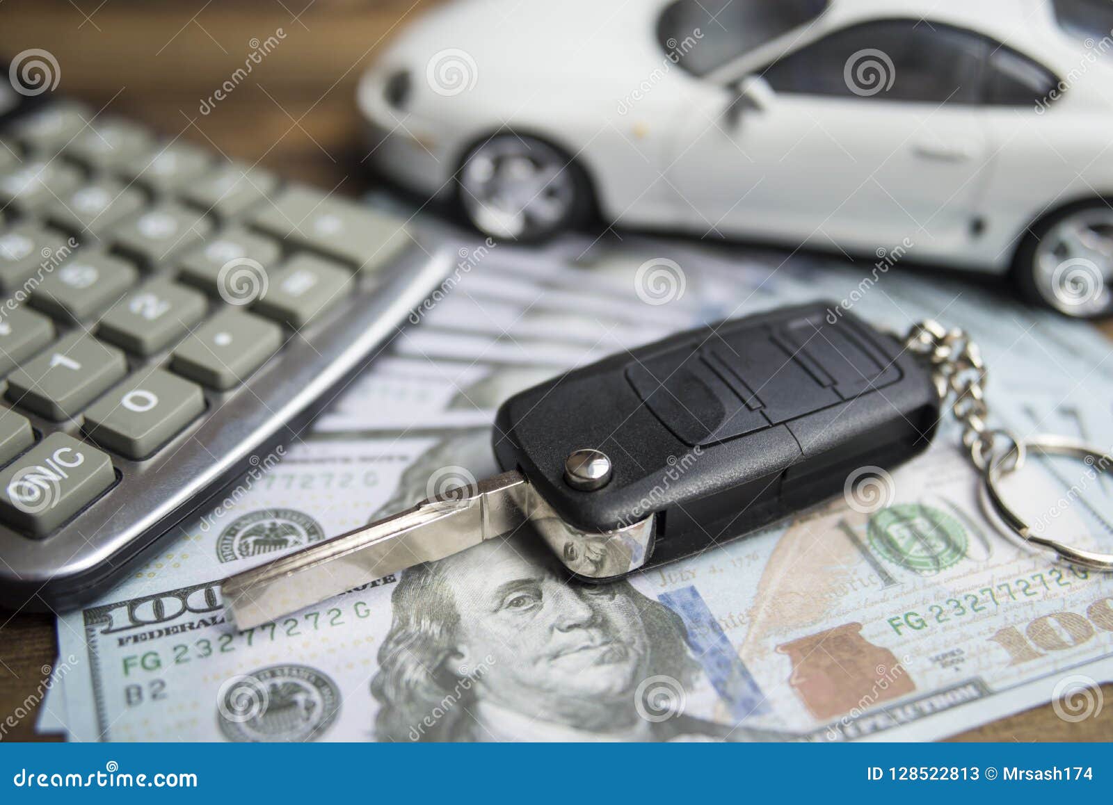 car keys money and calculator stock image image of car buying calculator