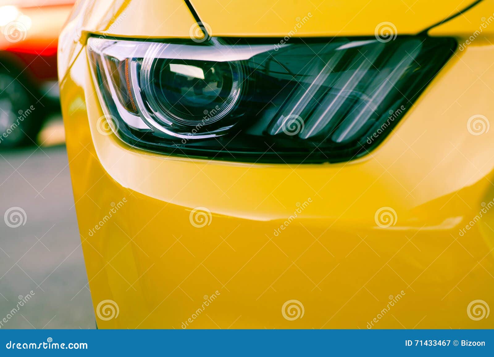 Car LED headlight stock image. Image of metal, transportation 71433467