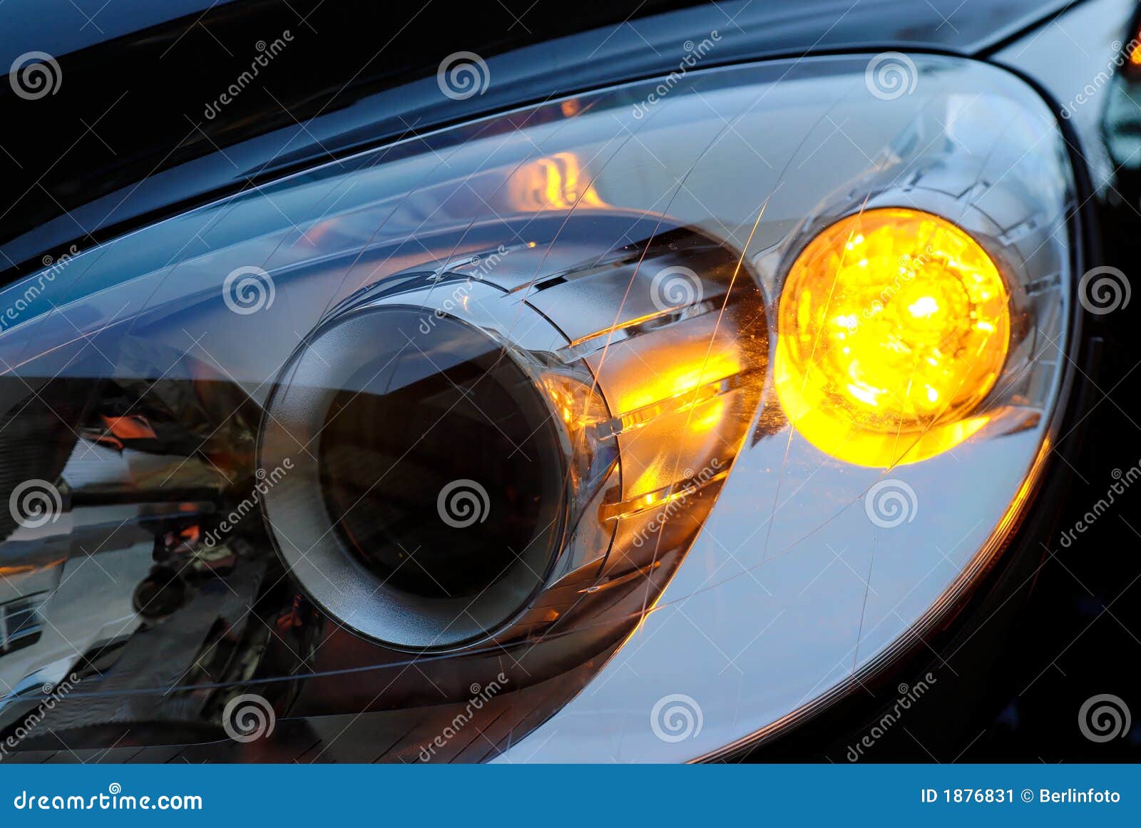Car light headlight stock image. Image of crystal, alloy 1876831