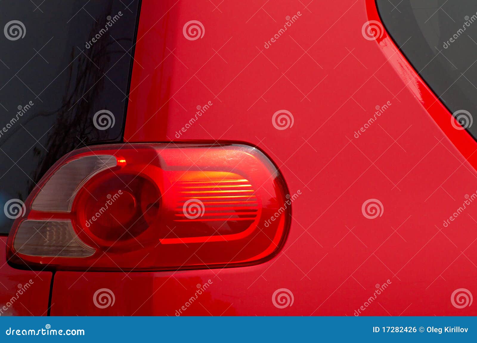 Car light of red color stock photo. Image of background 17282426