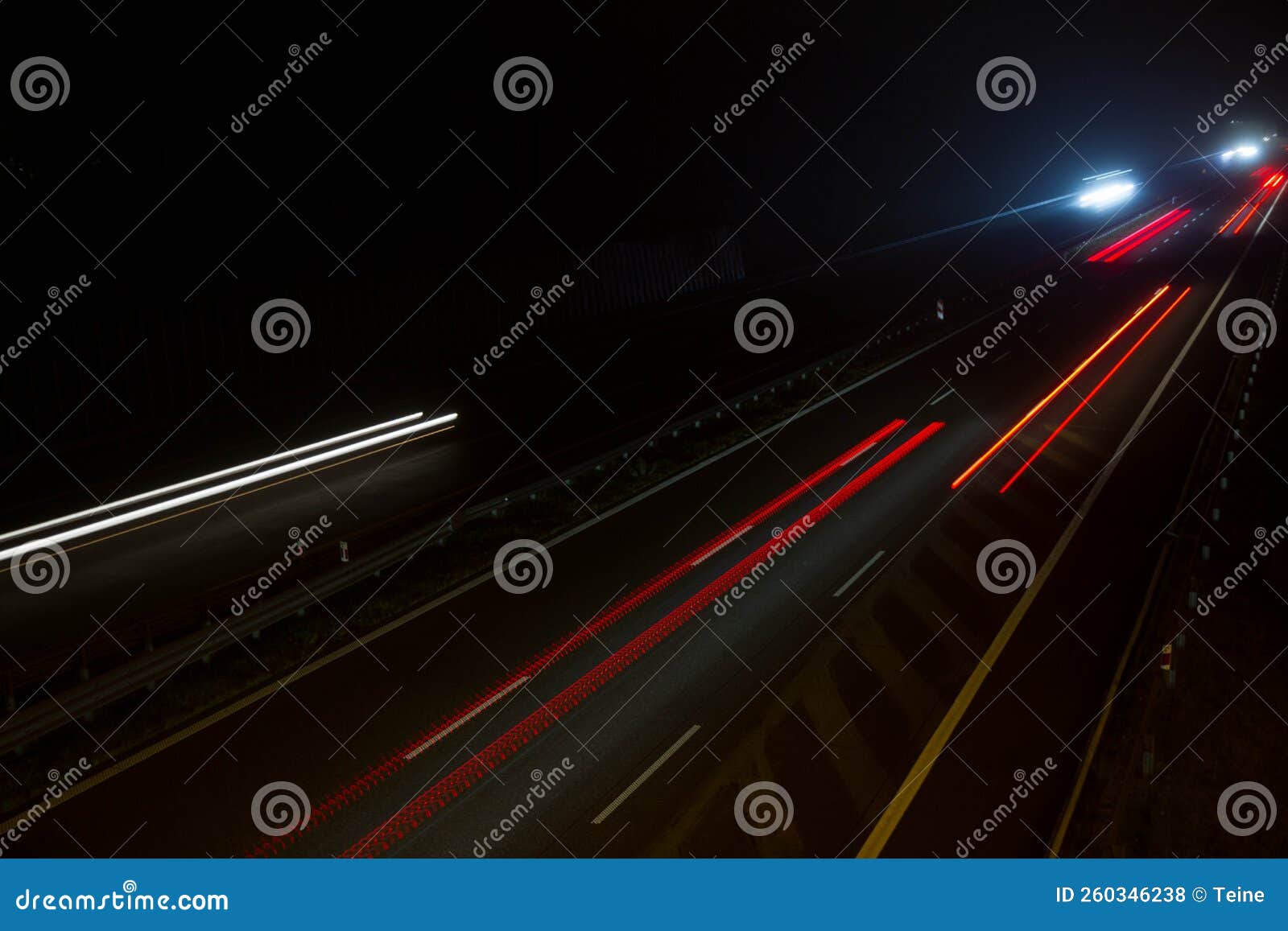 Car light trails at night stock photo. Image of journey 260346238