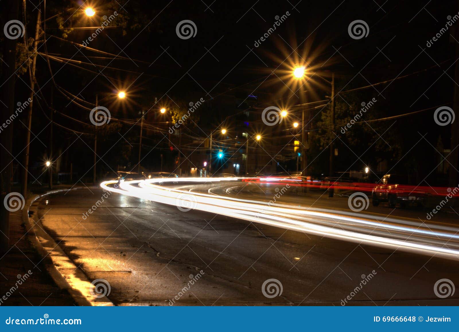 Car lights at night stock photo. Image of exit, limit 69666648