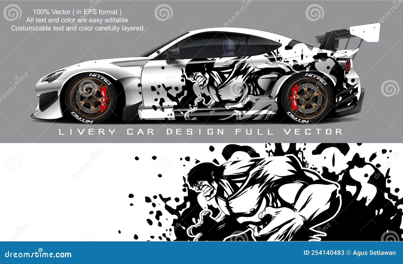 Car livery graphic vector stock vector. Illustration of racetrack