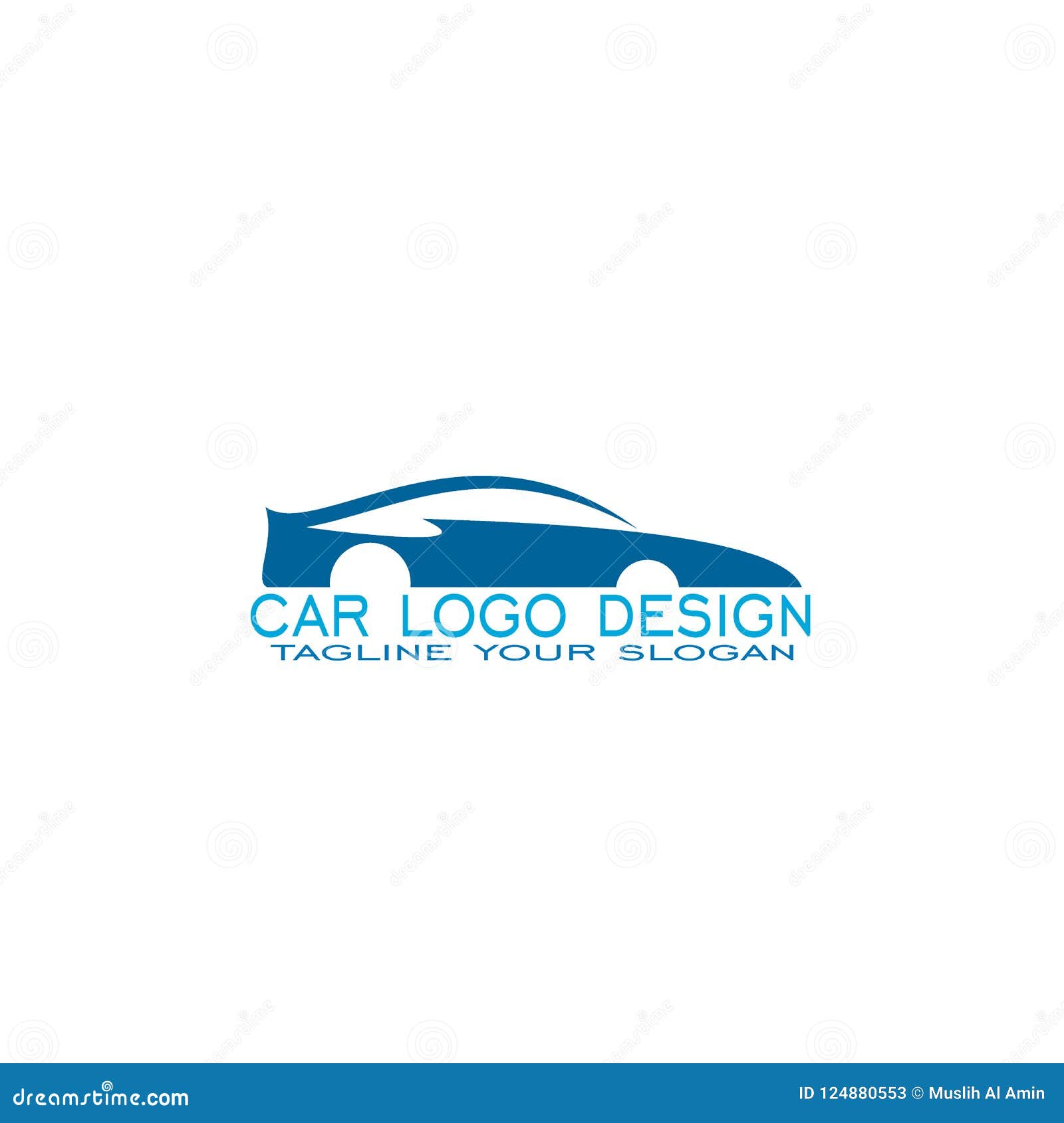 Car Logo stock vector. Illustration of luxury, transport 124880553