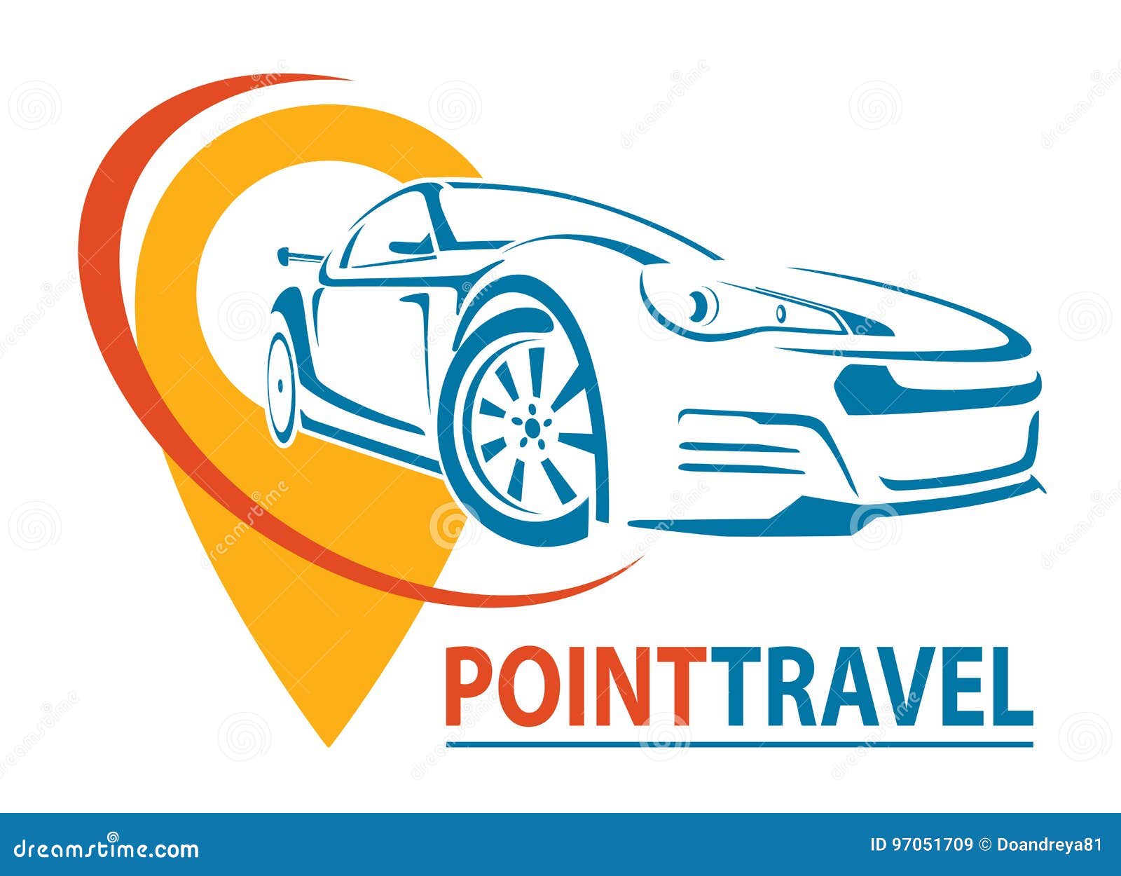 travel logo car