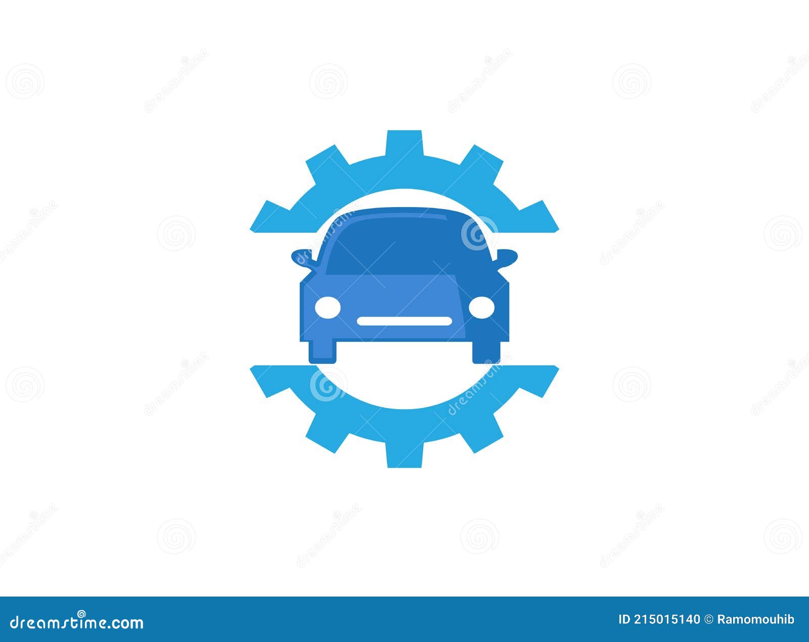 Car Mecanic Gear Logo Design Repairation Vehicle Symbol Stock Vector ...