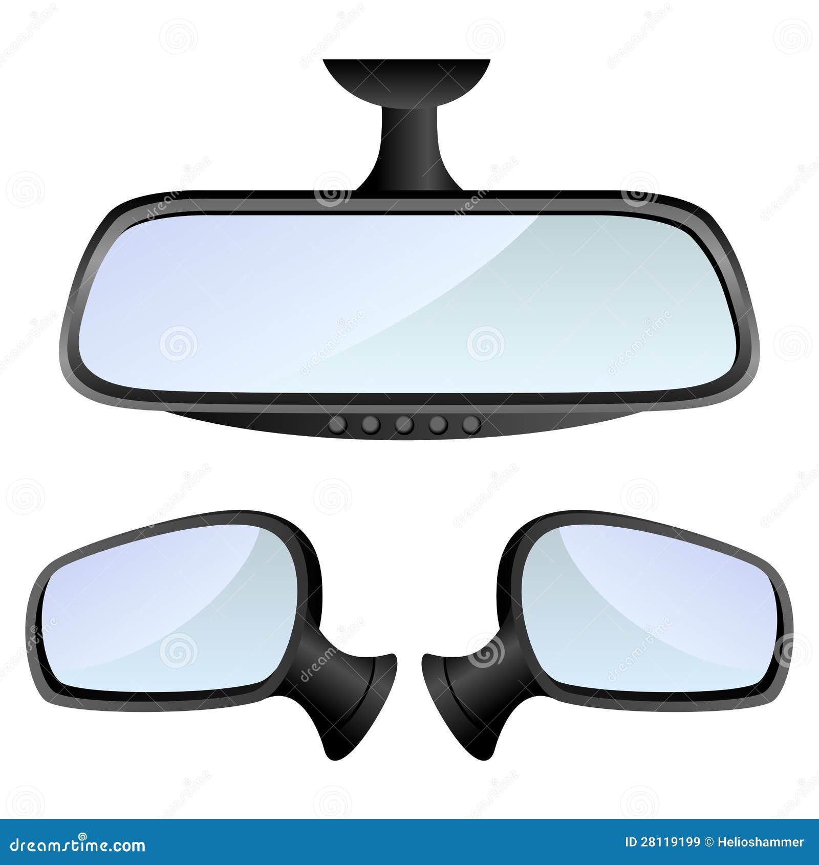 car mirror set