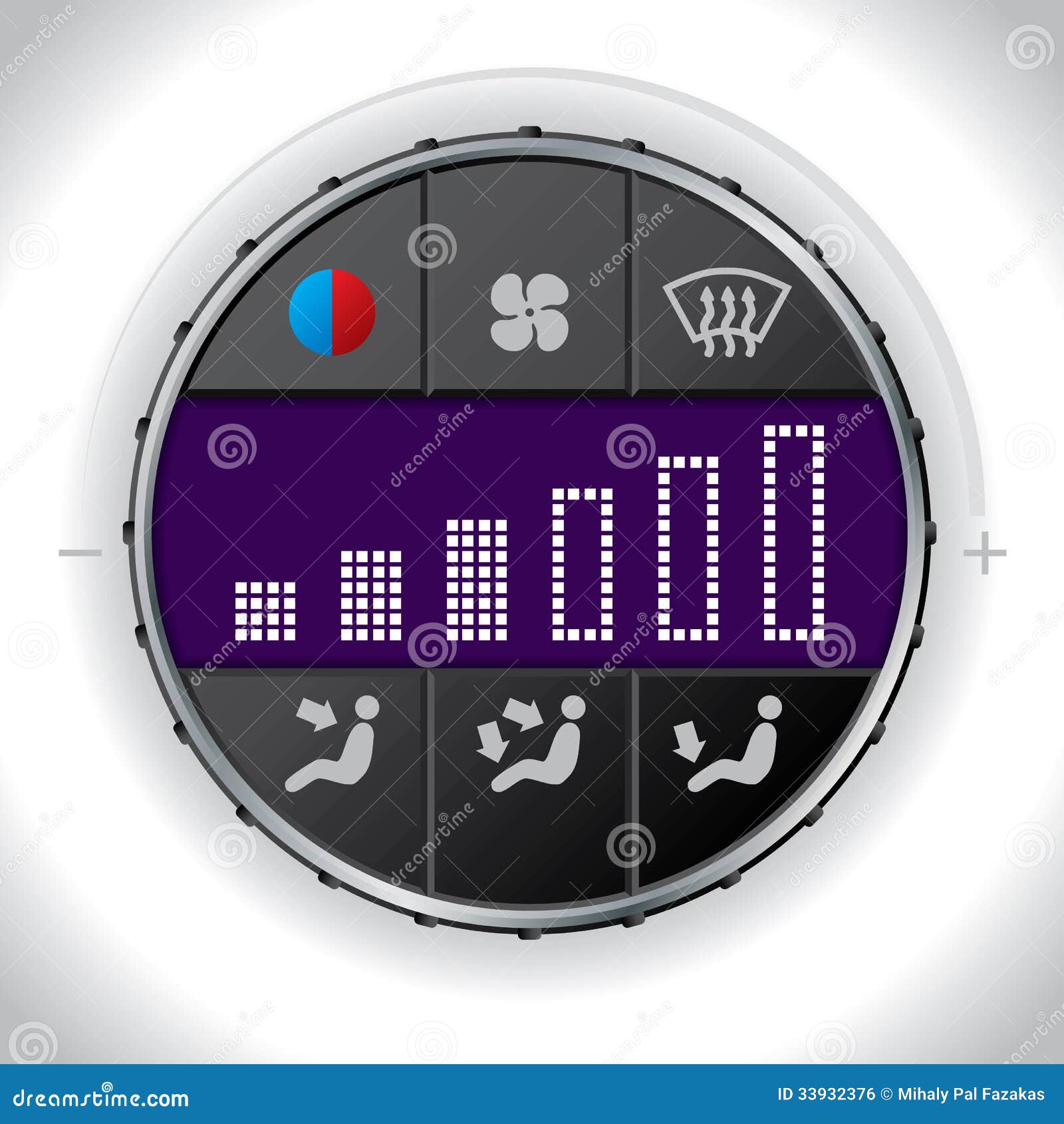 in car multifunctional clima control unit