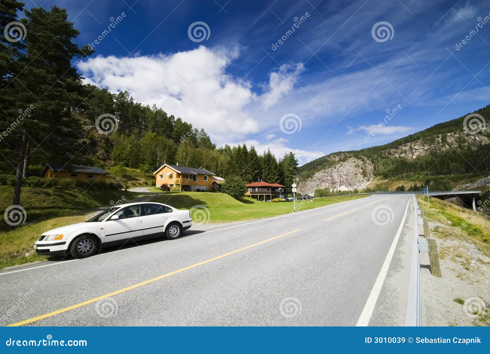 Car in Norway stock image. Image of parked, summer, travel 3010039