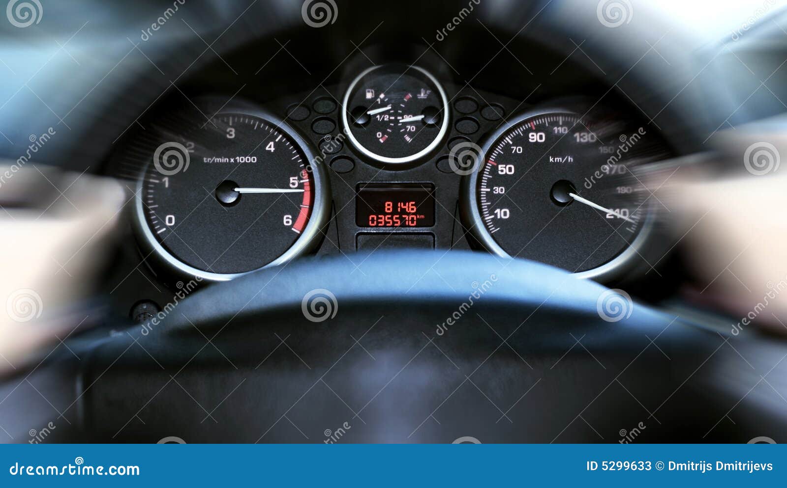 Car Panel Instrument Speedometer and Tachometer Stock Image Image of technology, drive 5299633