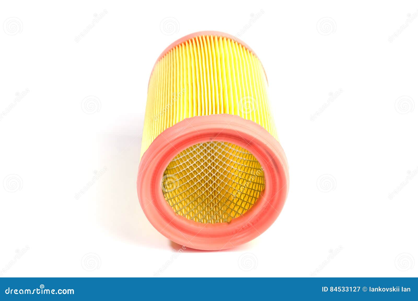 Car Paper Air Filter of the Engine or Passenger Compartment Stock Image