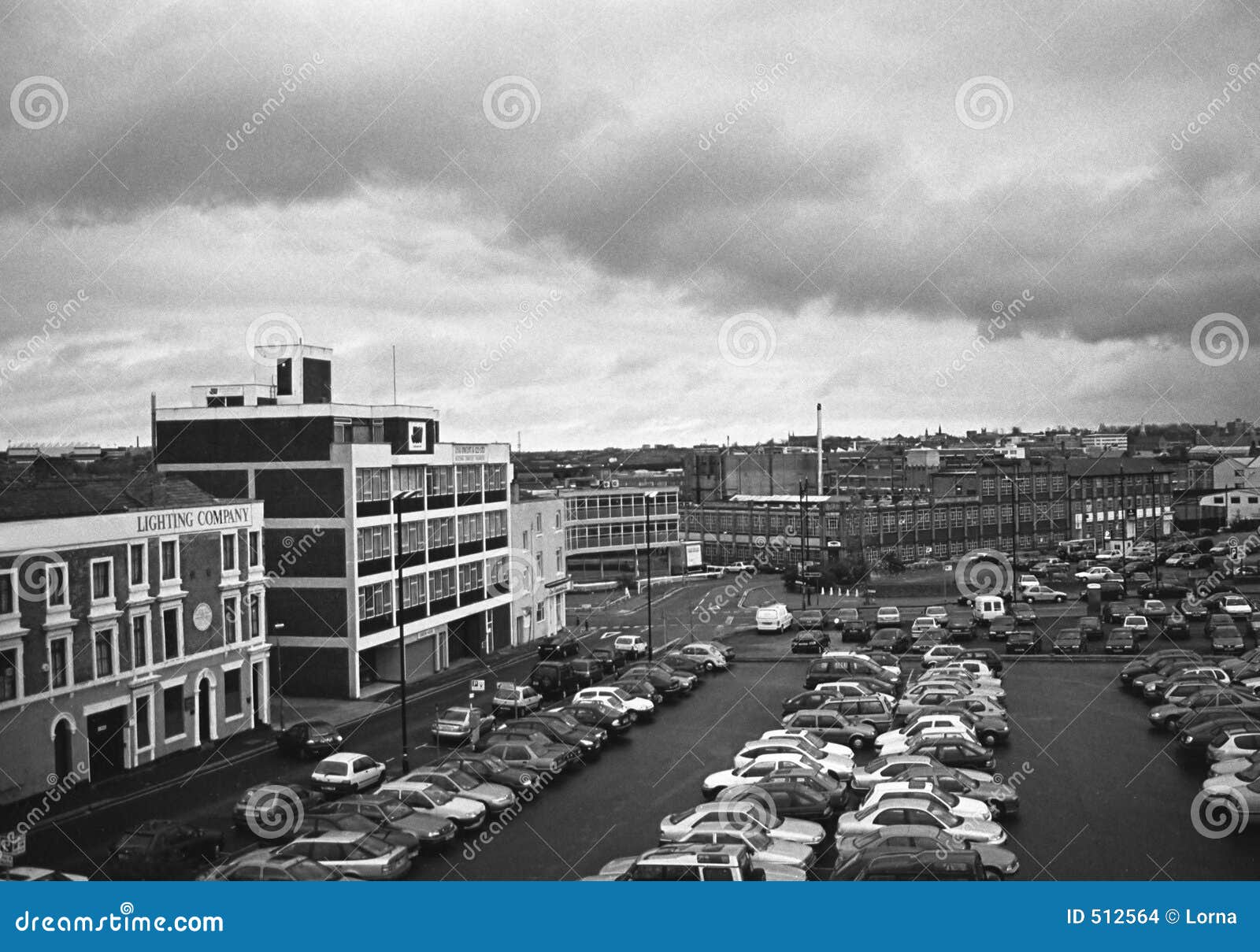 Car park in birmingham stock photo. Image of office, manufacturing  512564