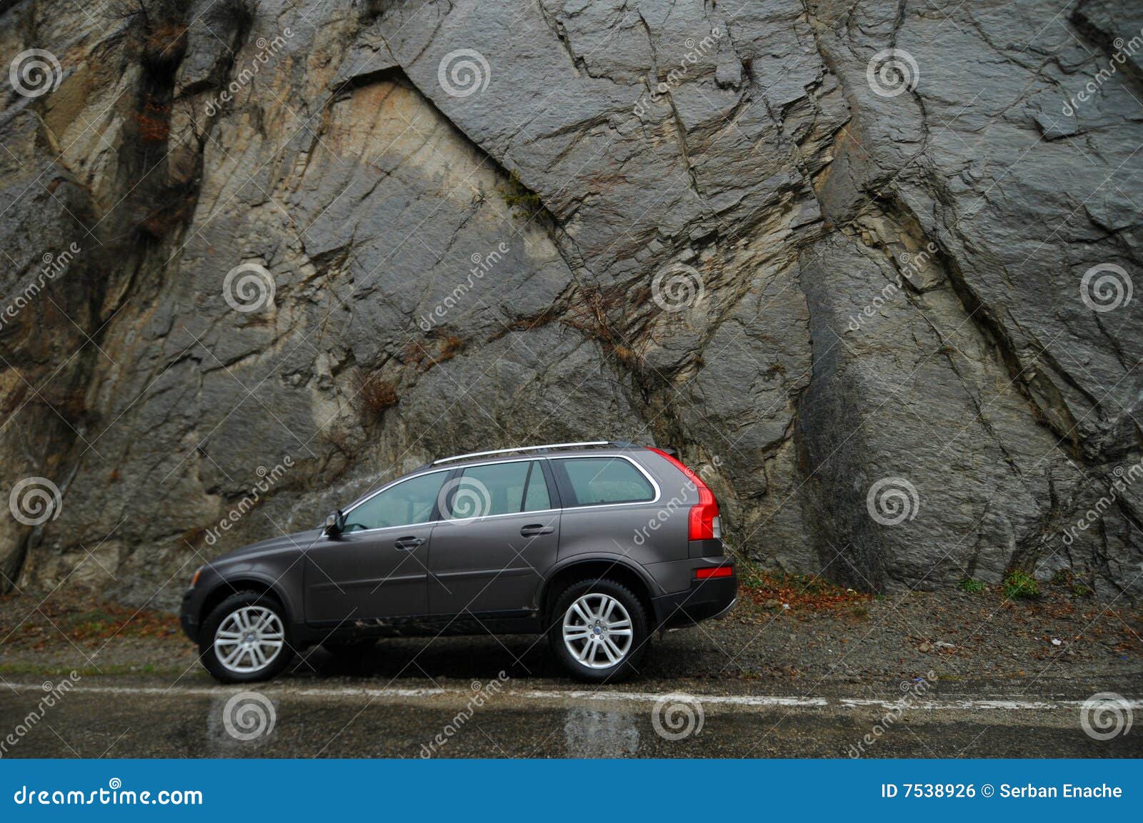 car parked on side of road