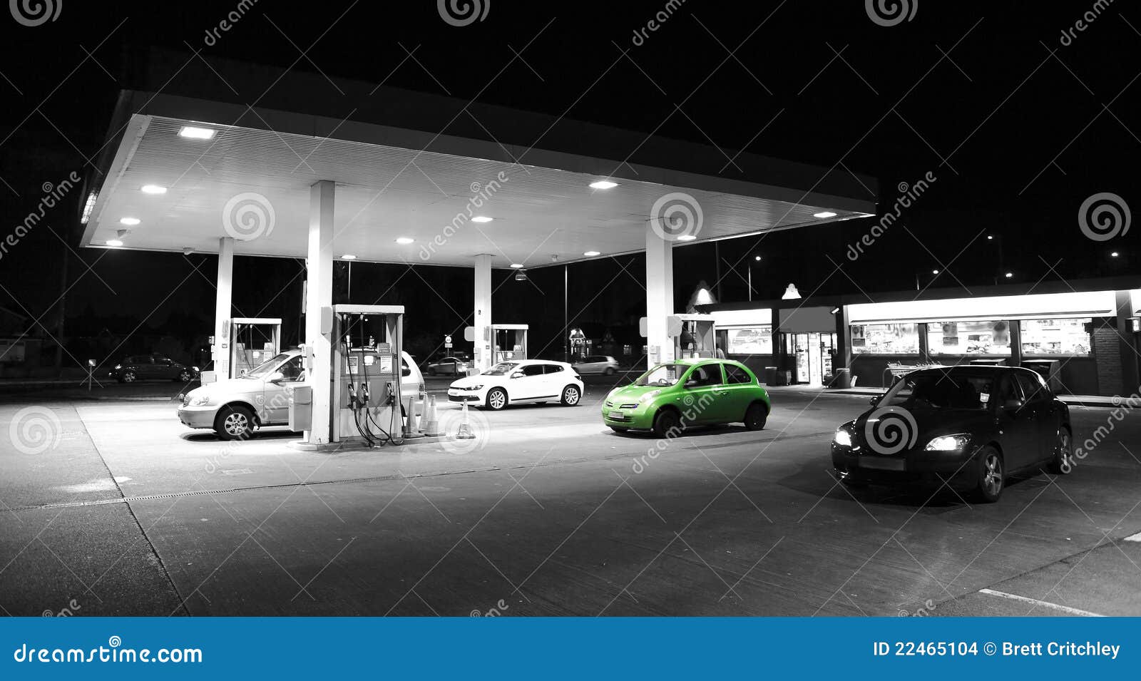 car petrol / gas station