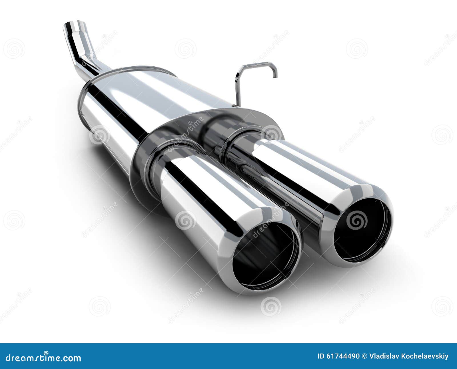 Car Pipe only on White Background Stock Illustration Illustration of