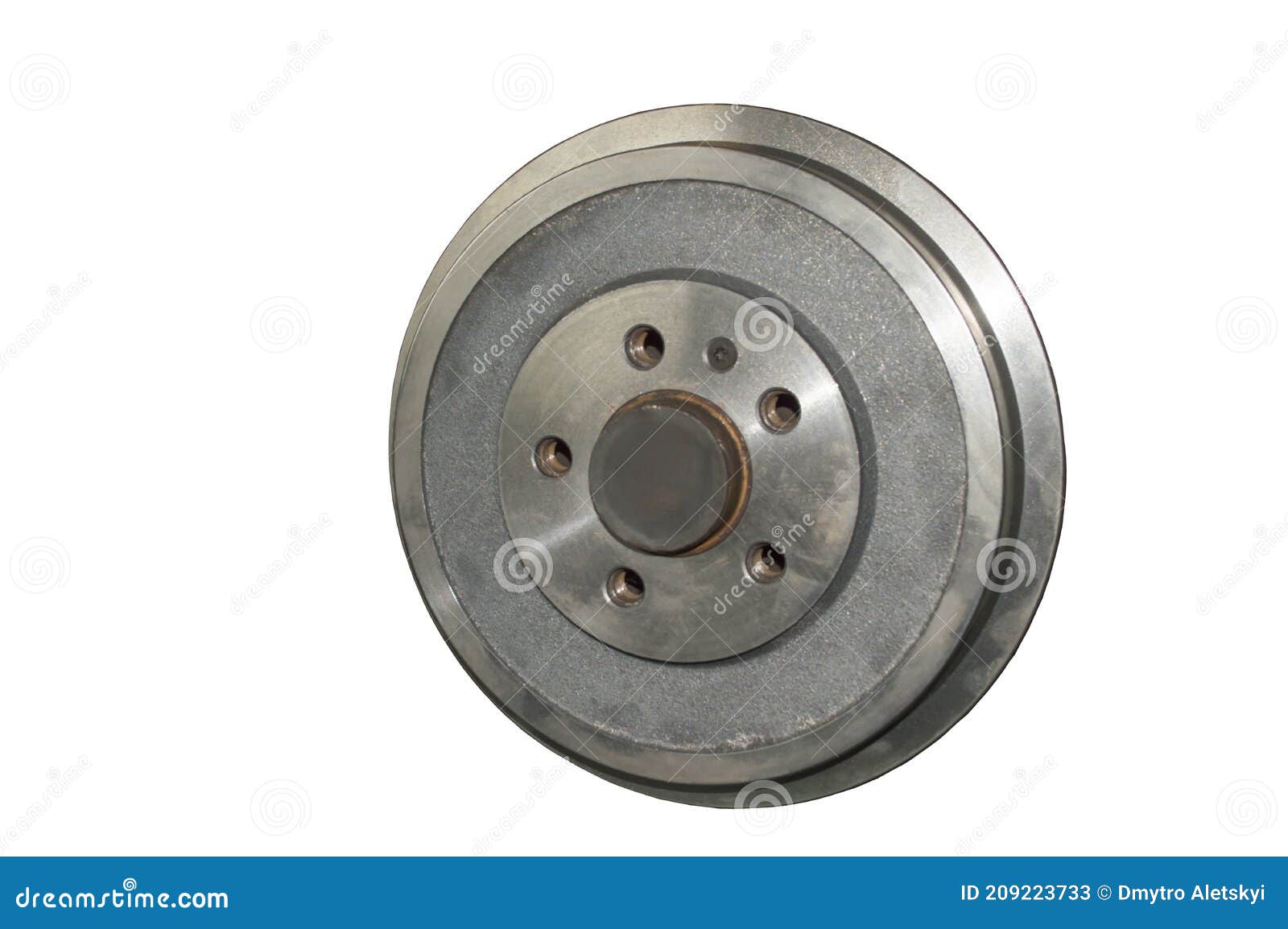 Car Rear Brake Drum on White Background. Isolate Stock Image Image of
