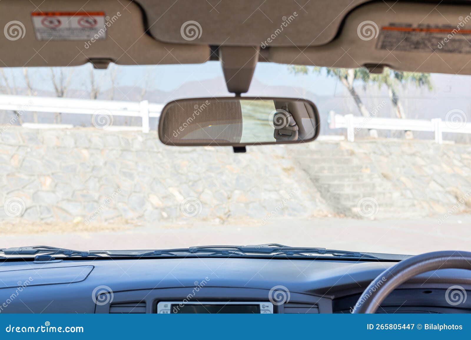 Car Rear View Mirror Inside the Car Stock Image Image of auto, modern
