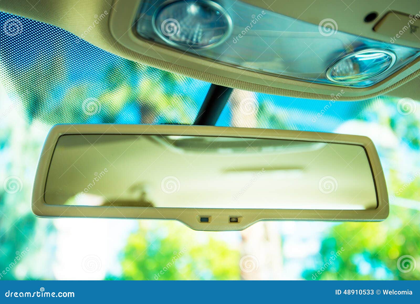 Car Rear View Mirror stock image. Image of horizontal 48910533