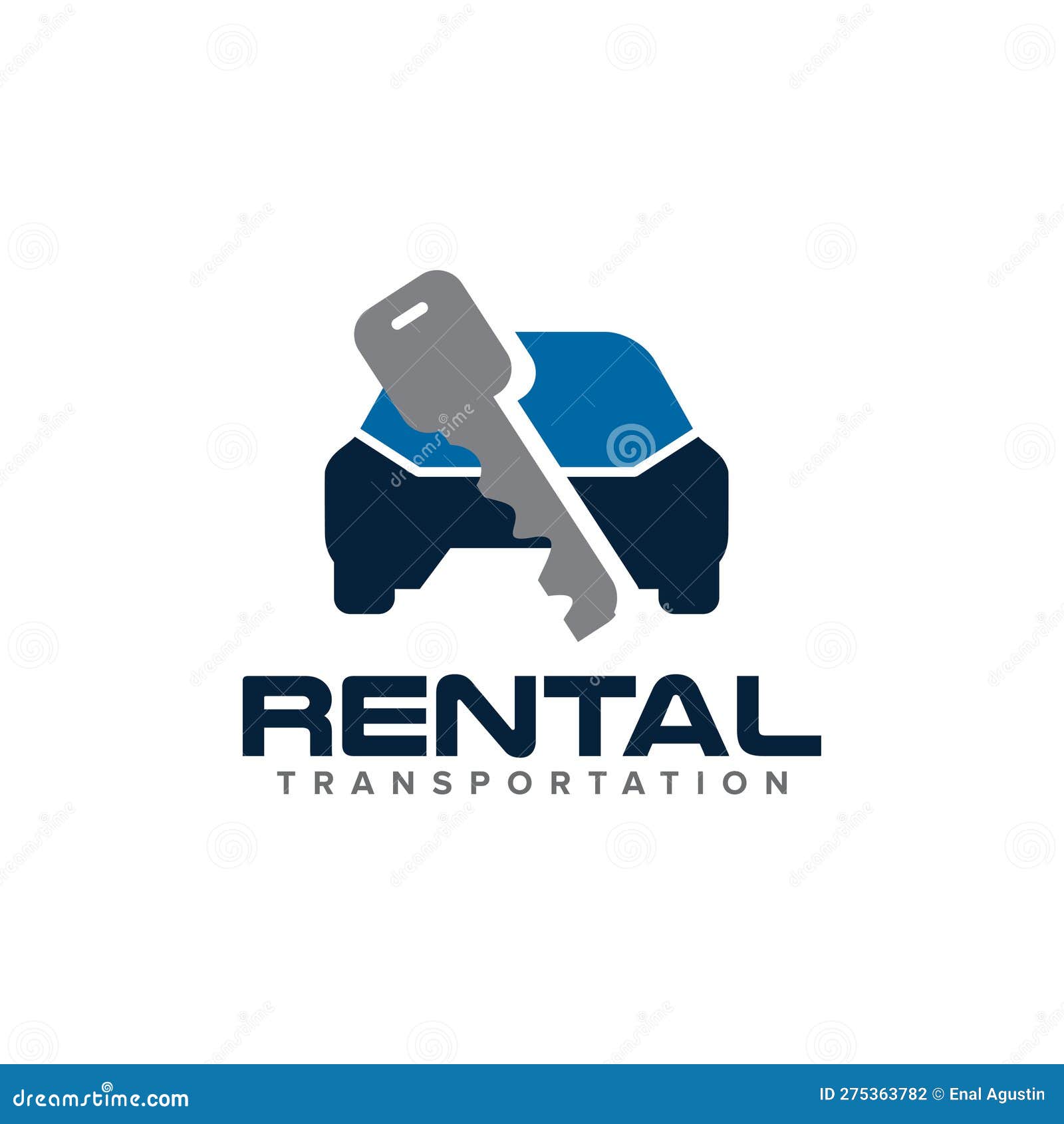Car Rental Service Logo Design Stock Vector Illustration of concept