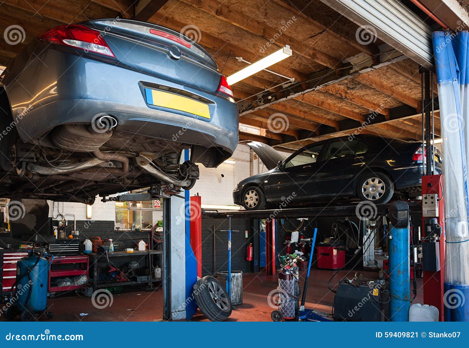 A car repair garage stock image. Image of disassemble 59409821