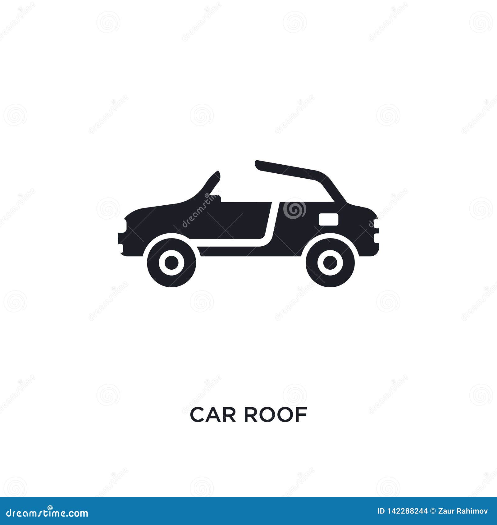 Car Roof Isolated Icon. Simple Element Illustration from Car Parts