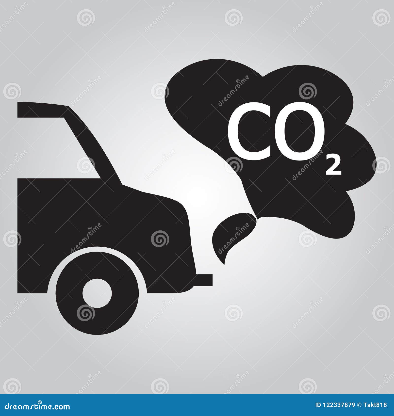 Car Exhaust Smoke Icon Sign Stock Vector - Illustration of street ...