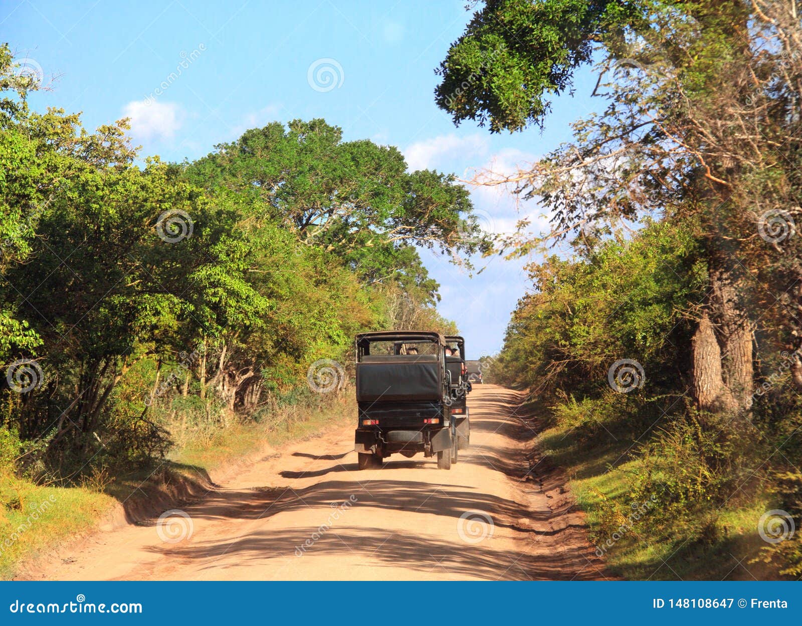 Car Safari In Yala National Park Sri Lanka Stock Image 