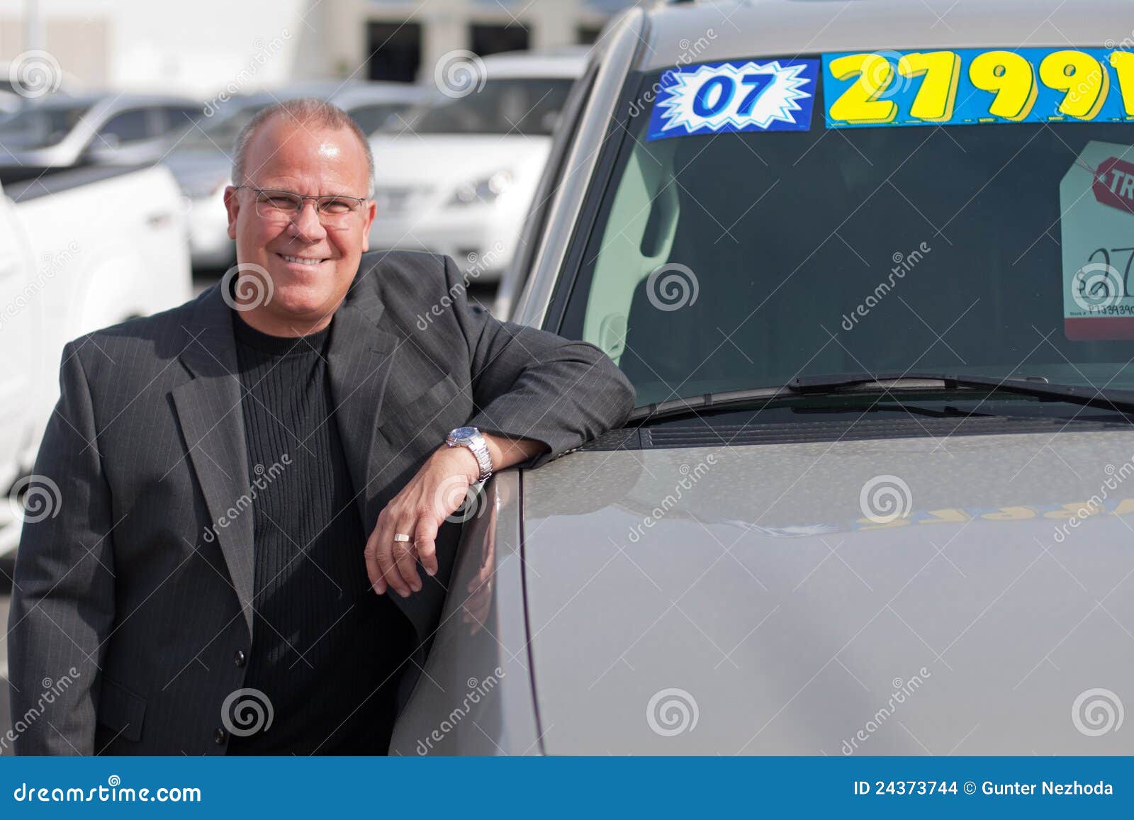 Car sales man stock photo. Image of adult, executive 24373744