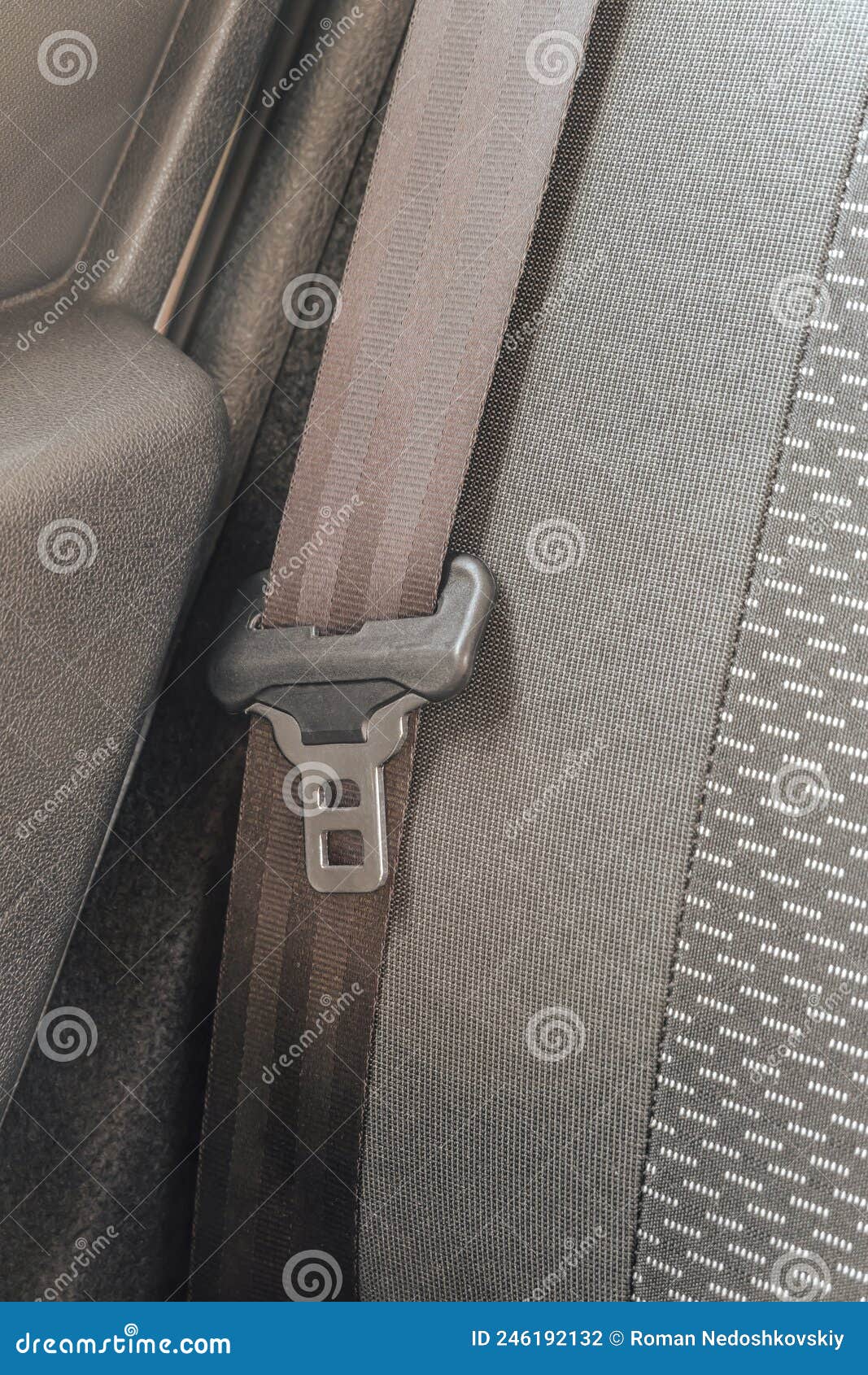 Car Seat Belt Lock Closeup. Safety Belt Stock Photo Image of