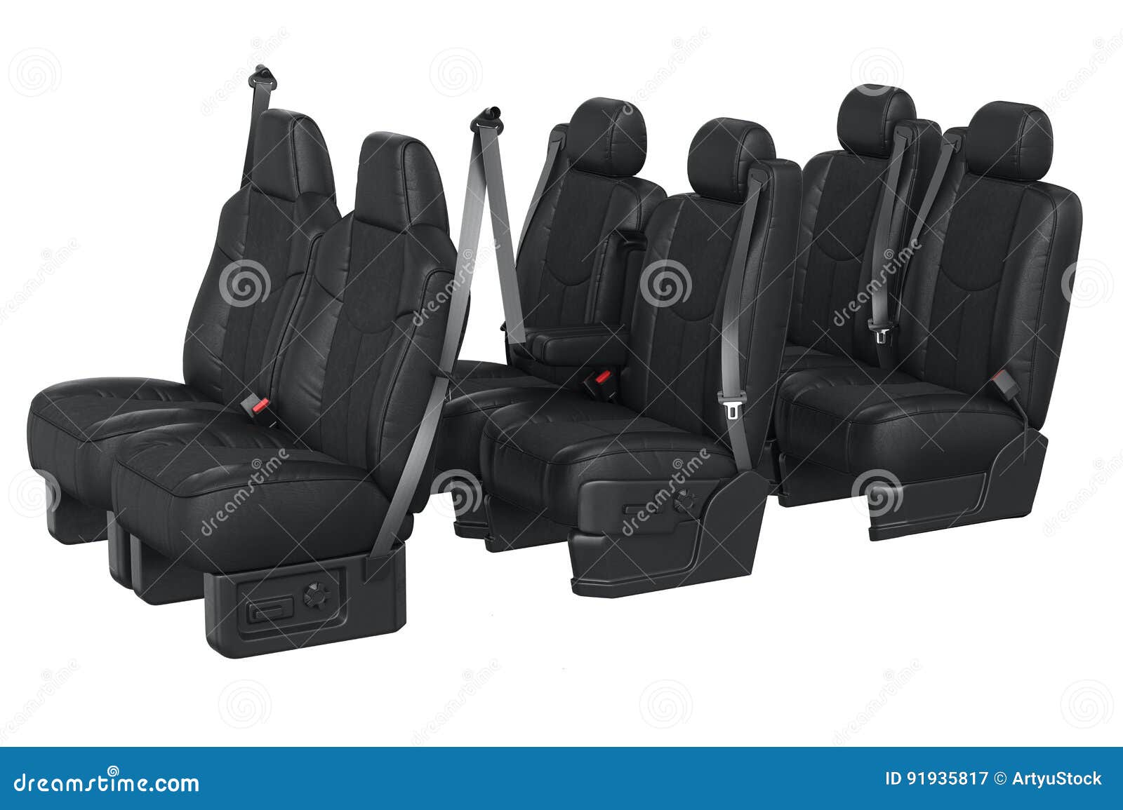 Car seat black leather stock illustration. Illustration of modern