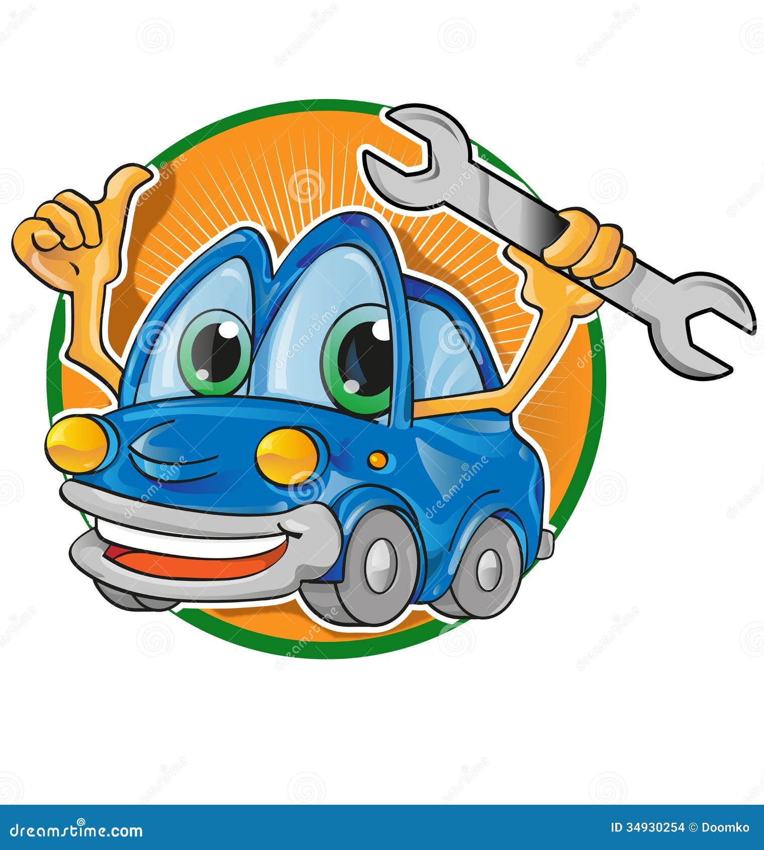 Car Service Cartoon Stock Images - Image: 34930254