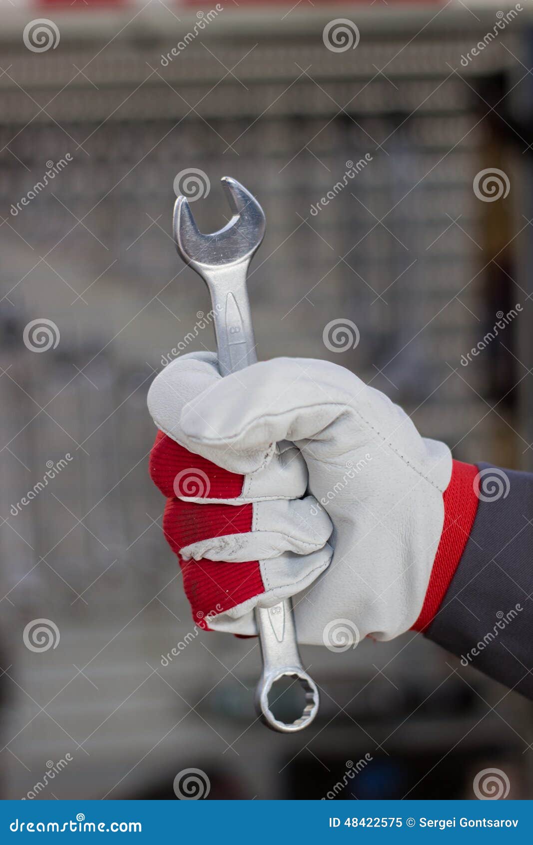 Car Service. Hand Holding Wrench. Stock Image Image of dirty, hold