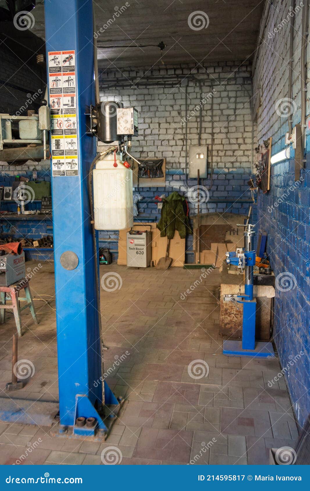 Car Service. Interior of the Car Repair Shop. Stock Image Image of