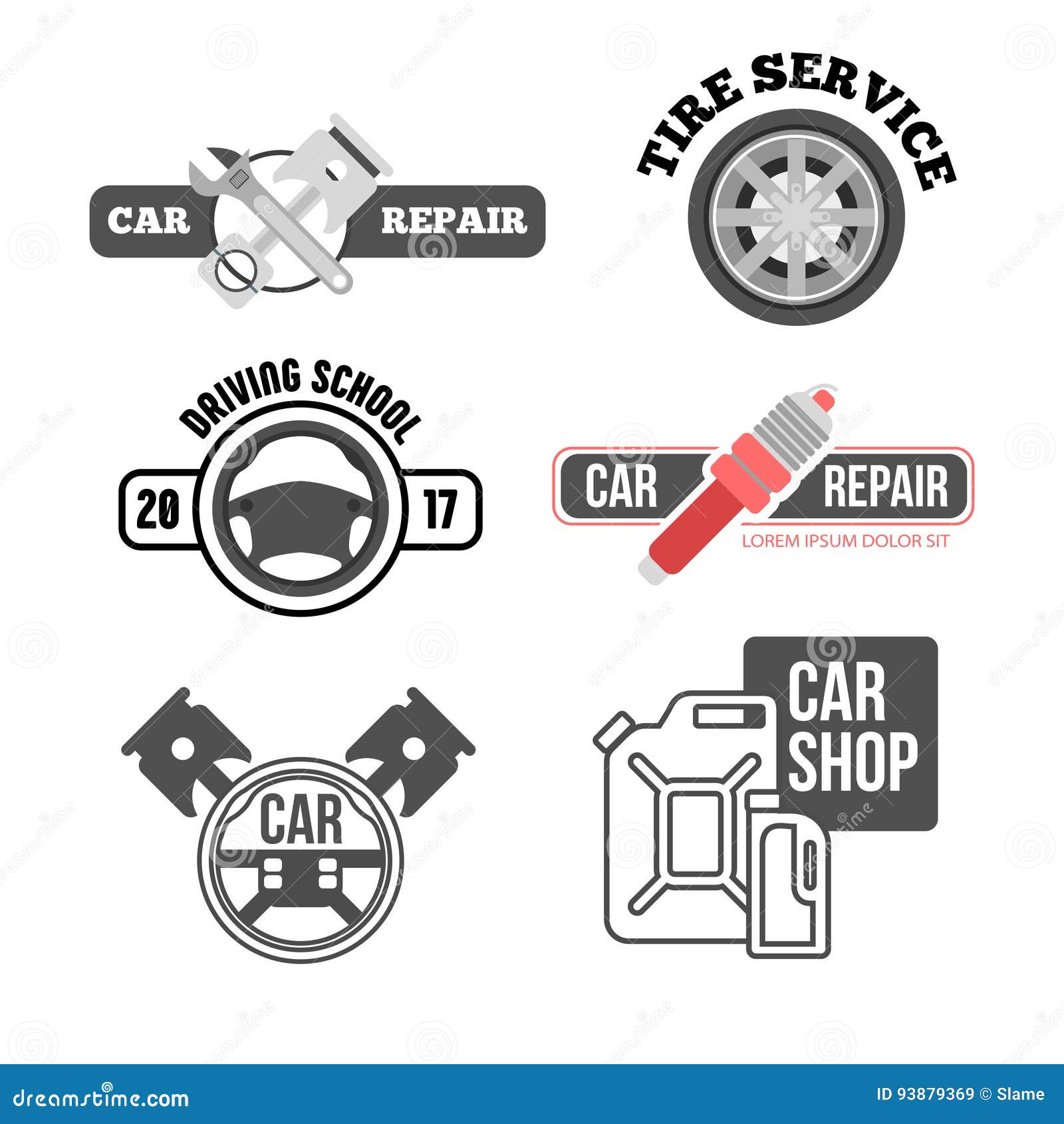 Car Service Logo for Business Stock Illustration - Illustration of race ...