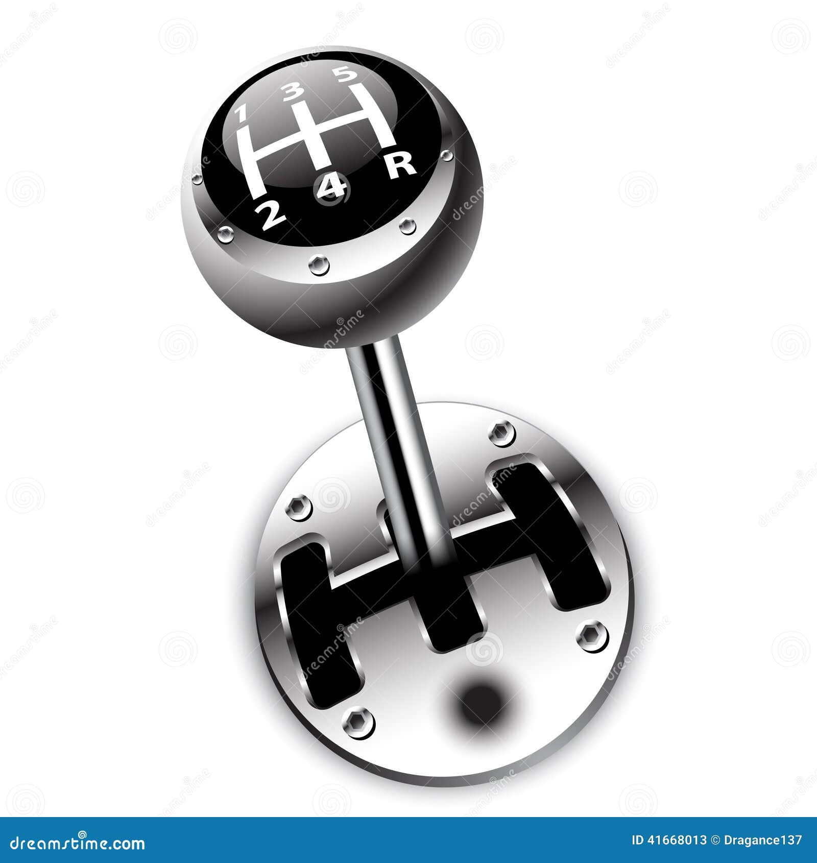 Car shift gear stock vector. Illustration of auto, movement - 41668013