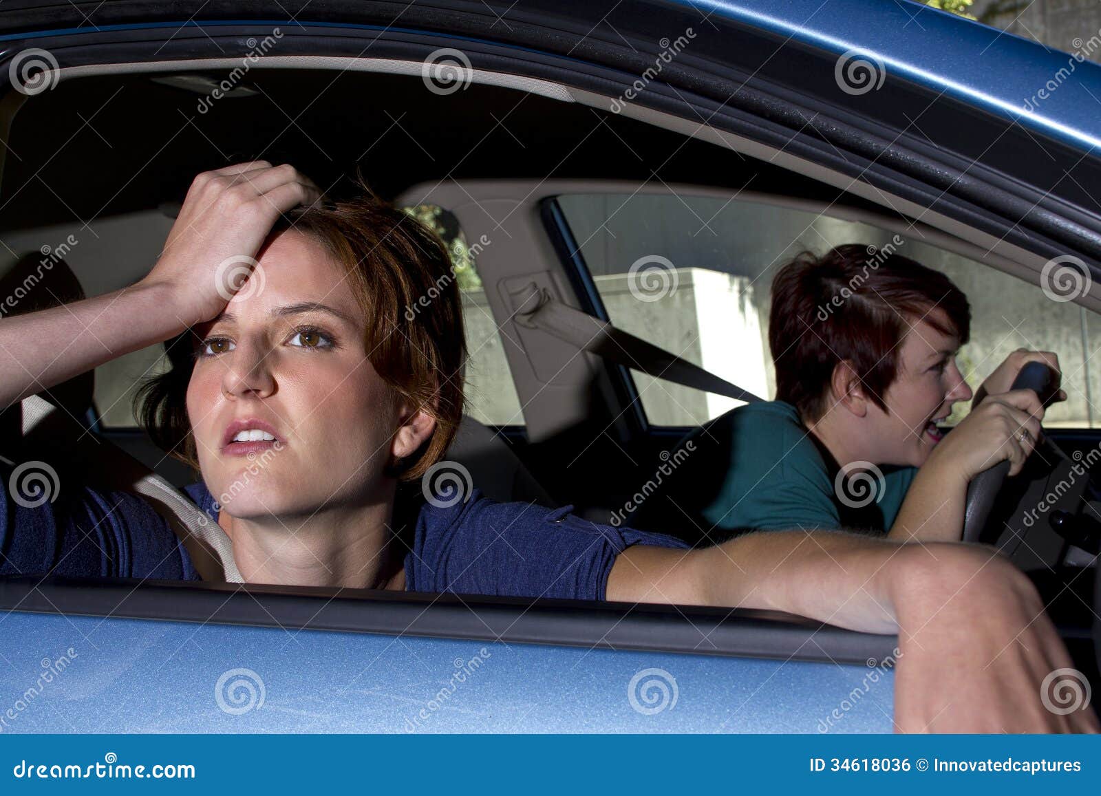 Car Sick stock photo. Image of girl, driving, passenger 34618036