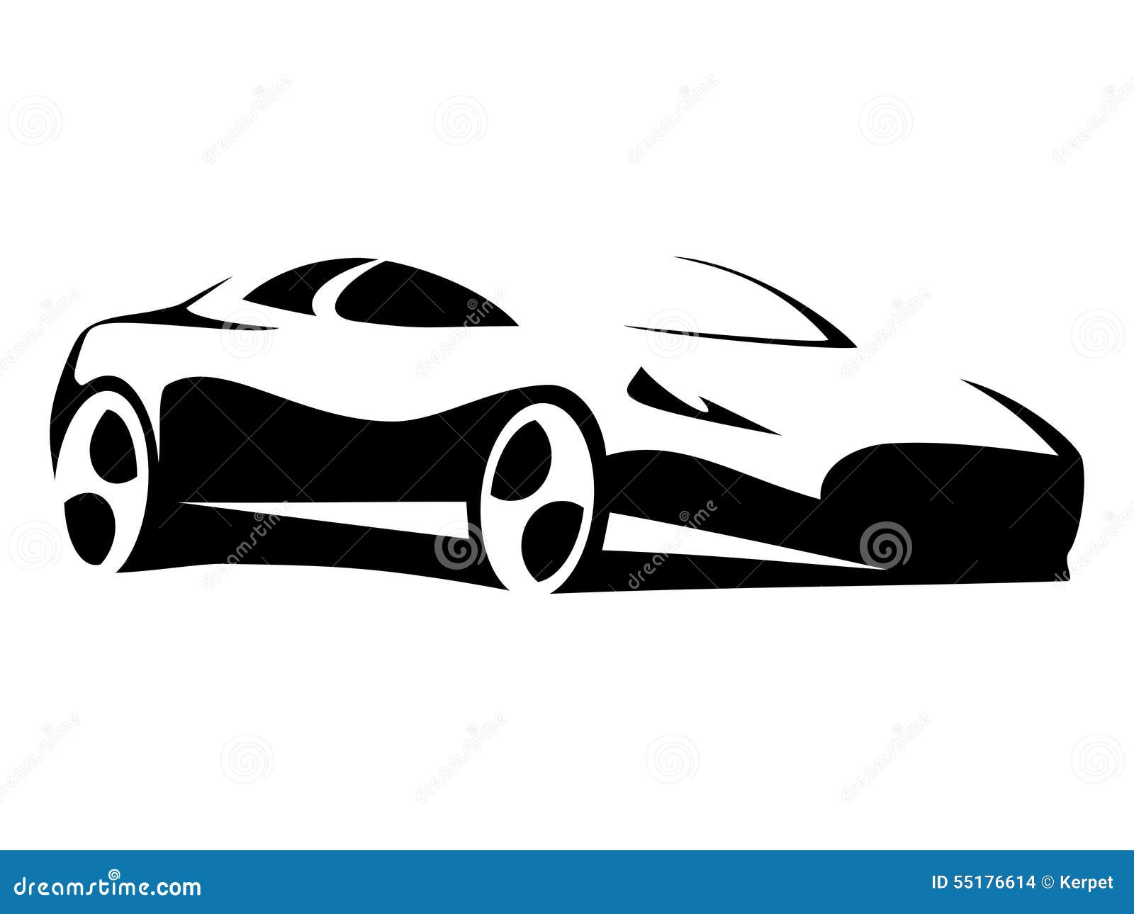 Car silhouette modern stock vector. Illustration of silhouette 55176614