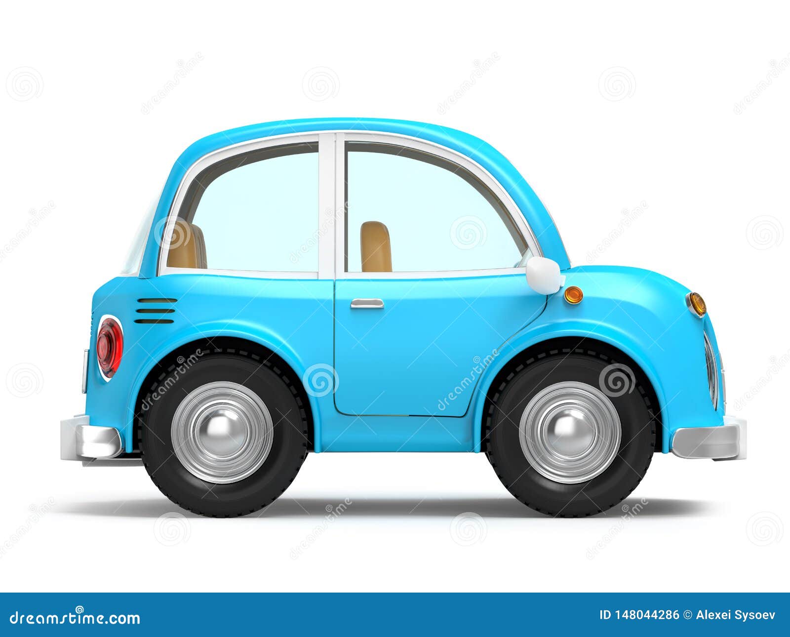 Car small cartoon side stock illustration. Illustration of mechanic -  148044286