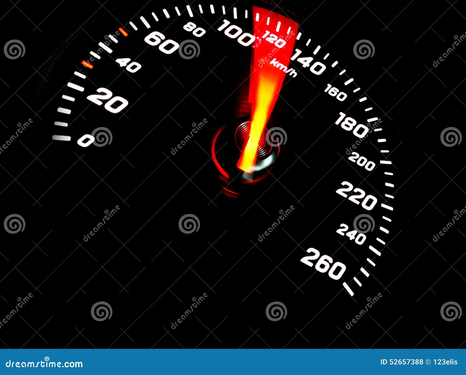 Car Speedometer Stock Photography 52657388