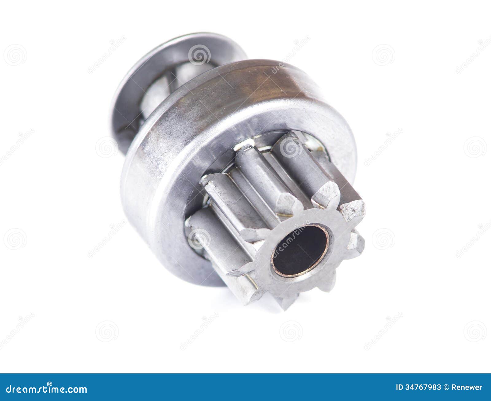 Car starter gear isolated stock image. Image of axle 34767983