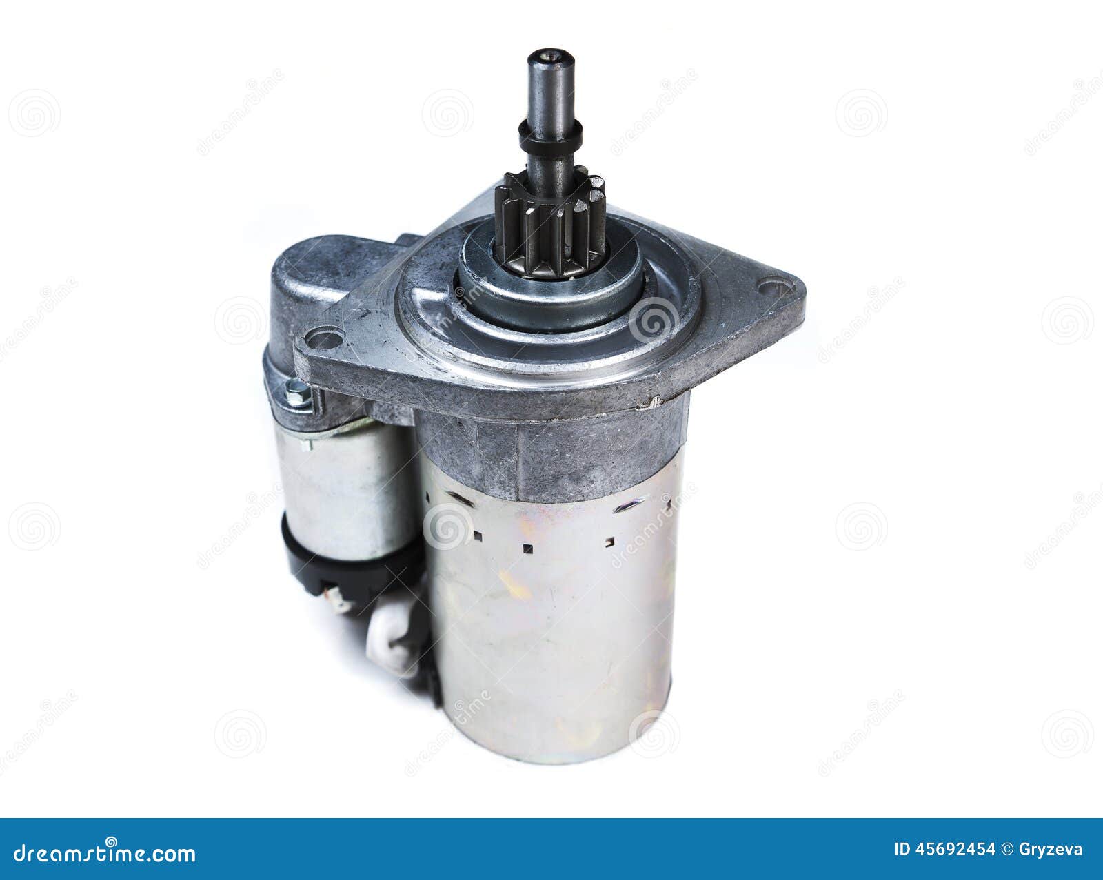 Car Starter Isolated on White Background Stock Photo Image of engine, spare 45692454