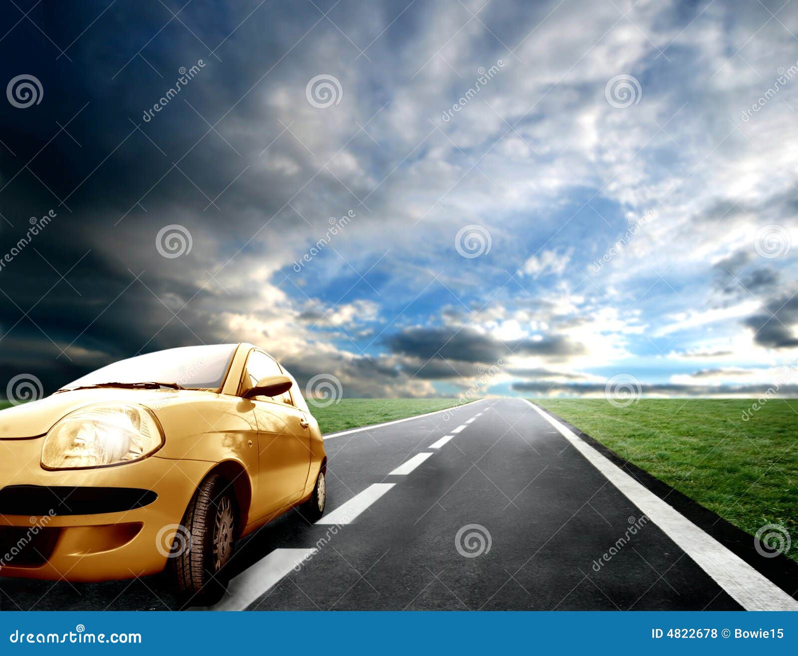 Car on the street stock photo. Image of traffic, travel 4822678