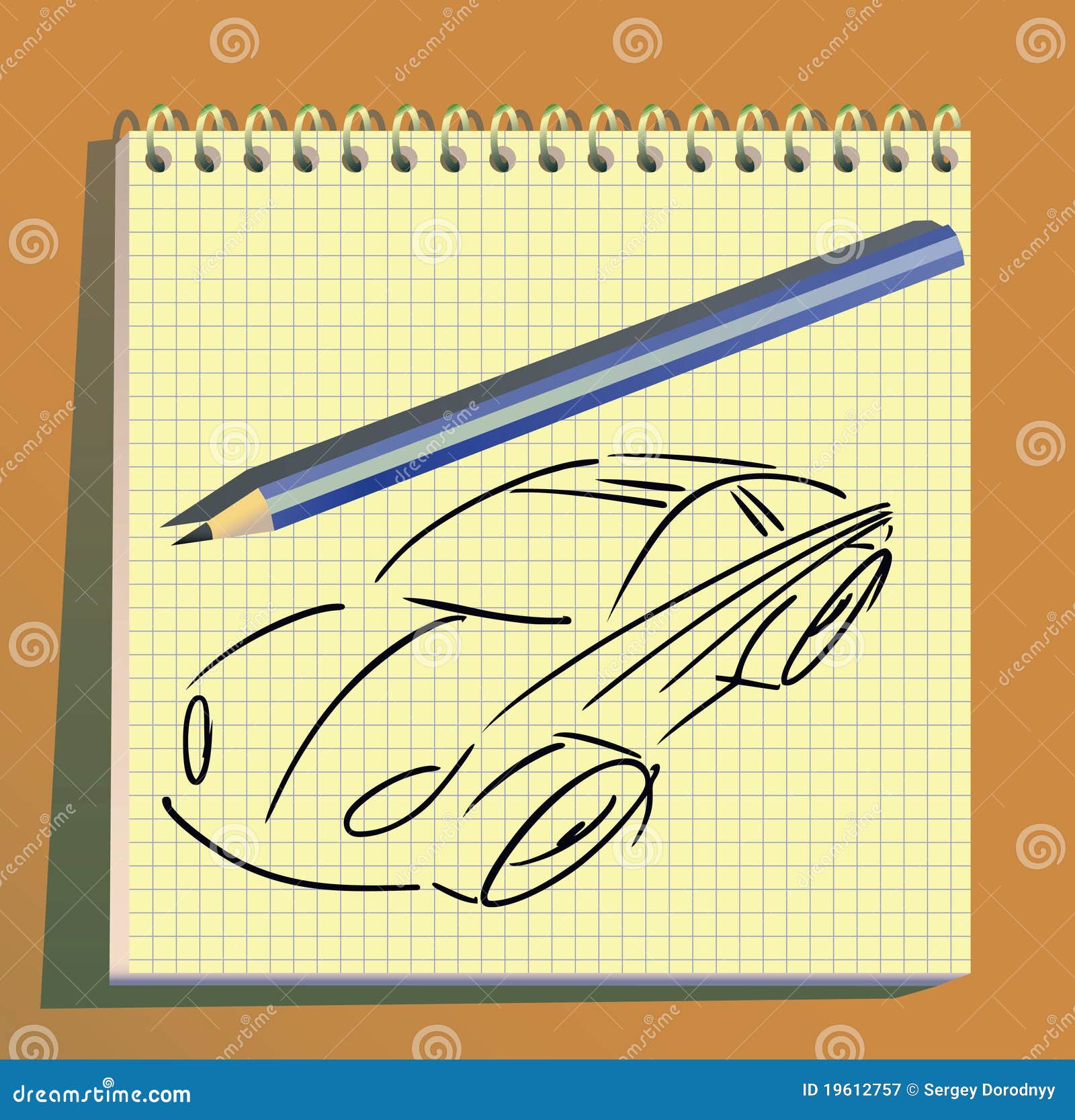 Car strokes background. stock vector. Illustration of note 19612757