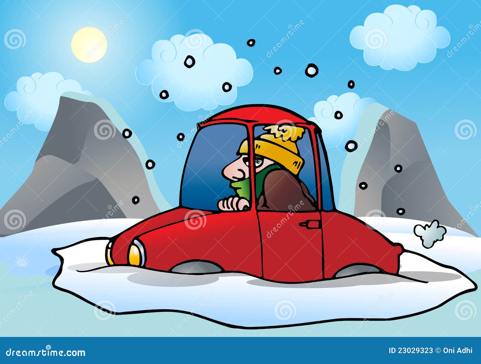 clipart car stuck in snow - photo #6